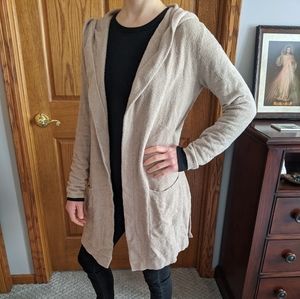 Barefoot Dreams Cozychic lite cardigan with hood